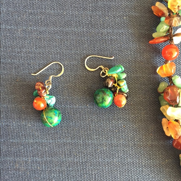 Gorgeous Agate & Carnelian necklace - Picture 5 of 8